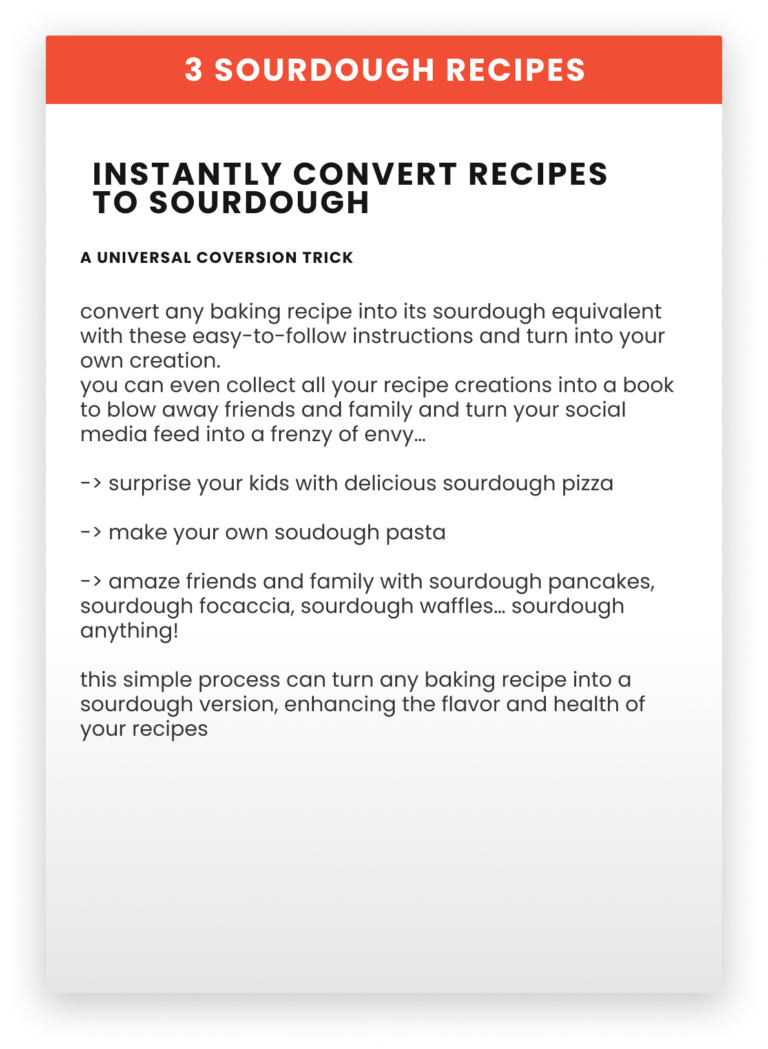 03 Convert recipes to Sourdough (1)